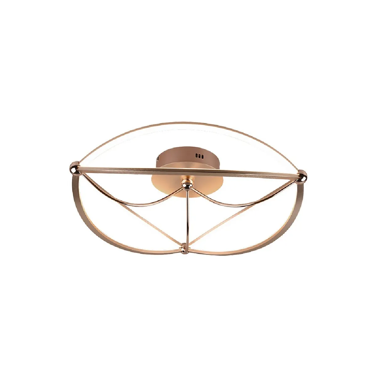 Lumière Lumiere - Semi-Plafonnier Led Laiton Mat