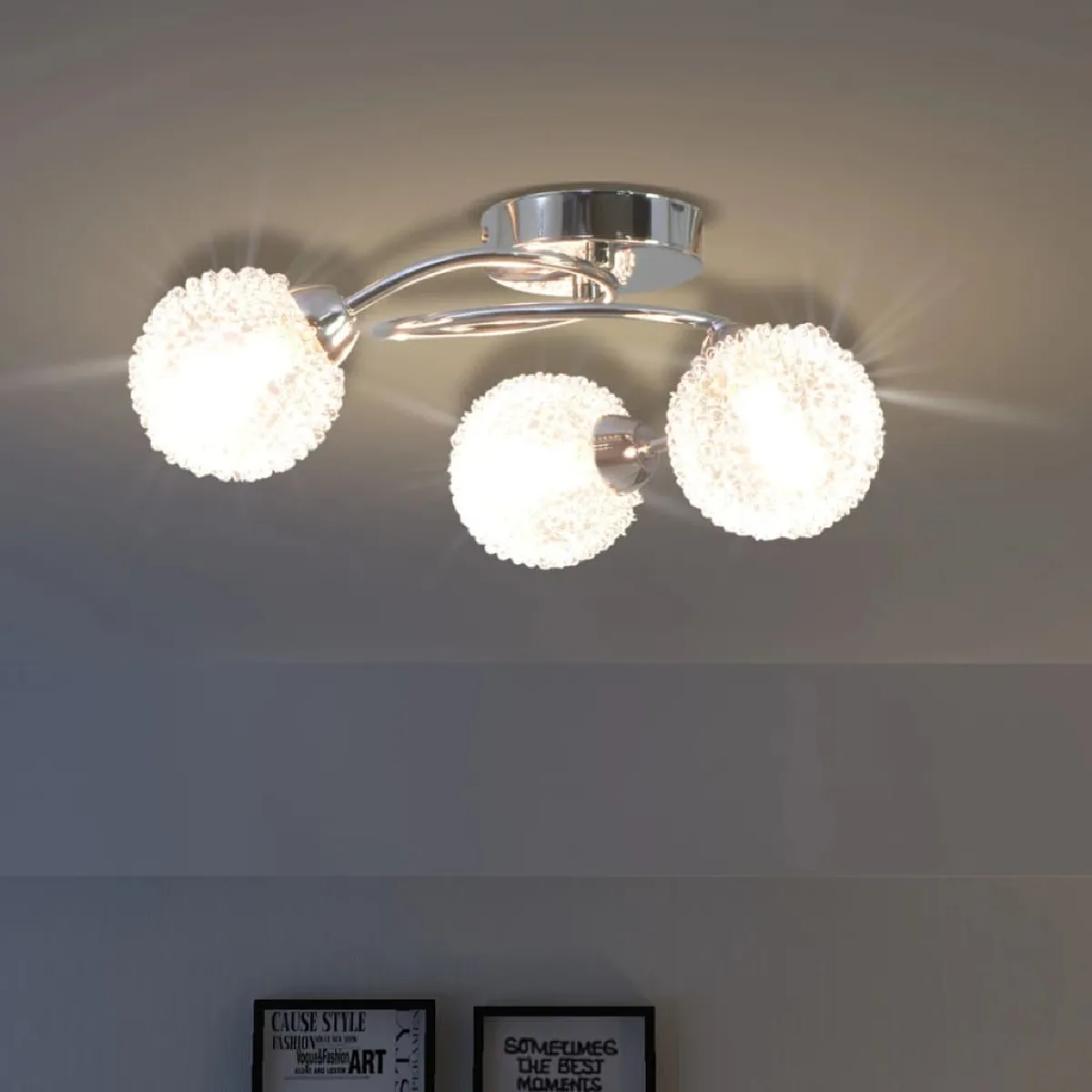 VidaXL Plafonnier LED 3 ampoules G9