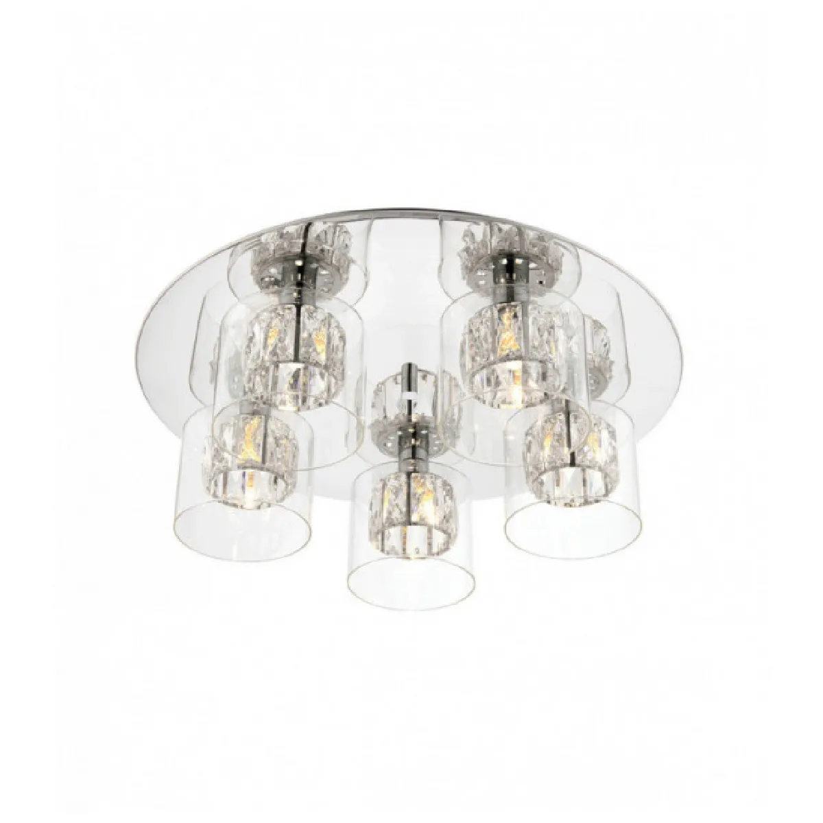 Endon Plafonnier Verina 5 lampes – Transparent Endon Plafonnier Verina 5 lampes – Transparent