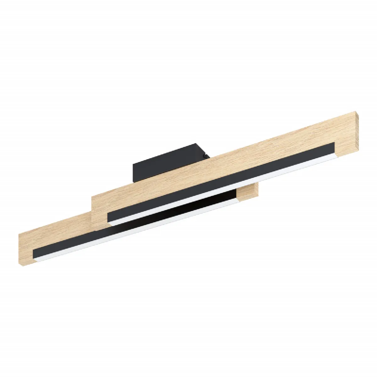 EGLO Camacho led 2 lampe led int&eacute;gr&eacute;e semi encastr&eacute; noir, marron