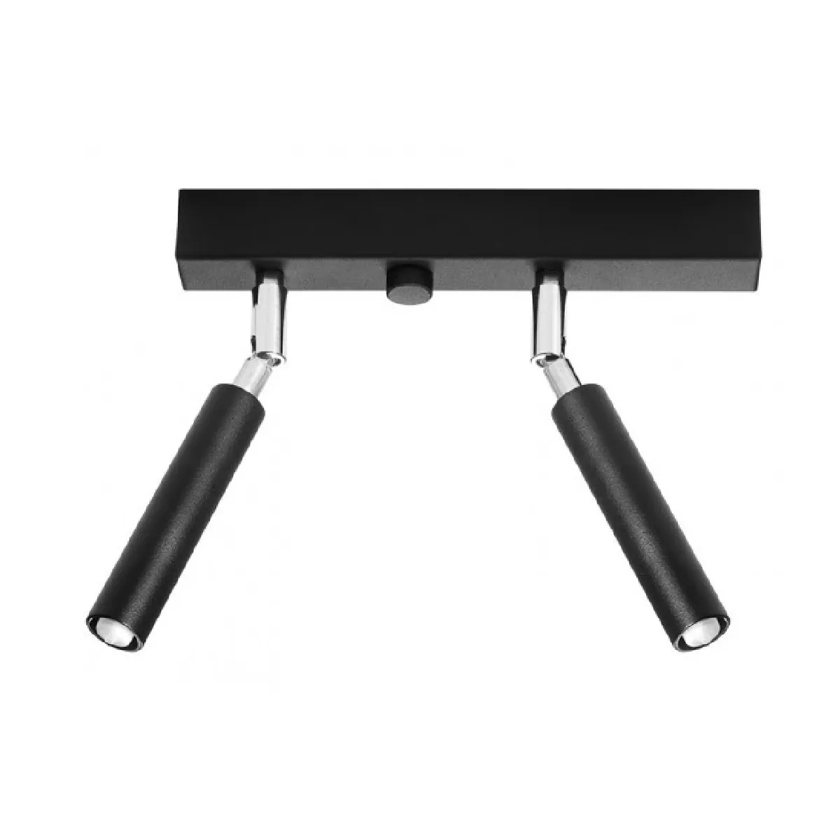 Luminaire_center plafonnier design 2 lampes - Noir Luminaire_center plafonnier design 2 lampes - Noir