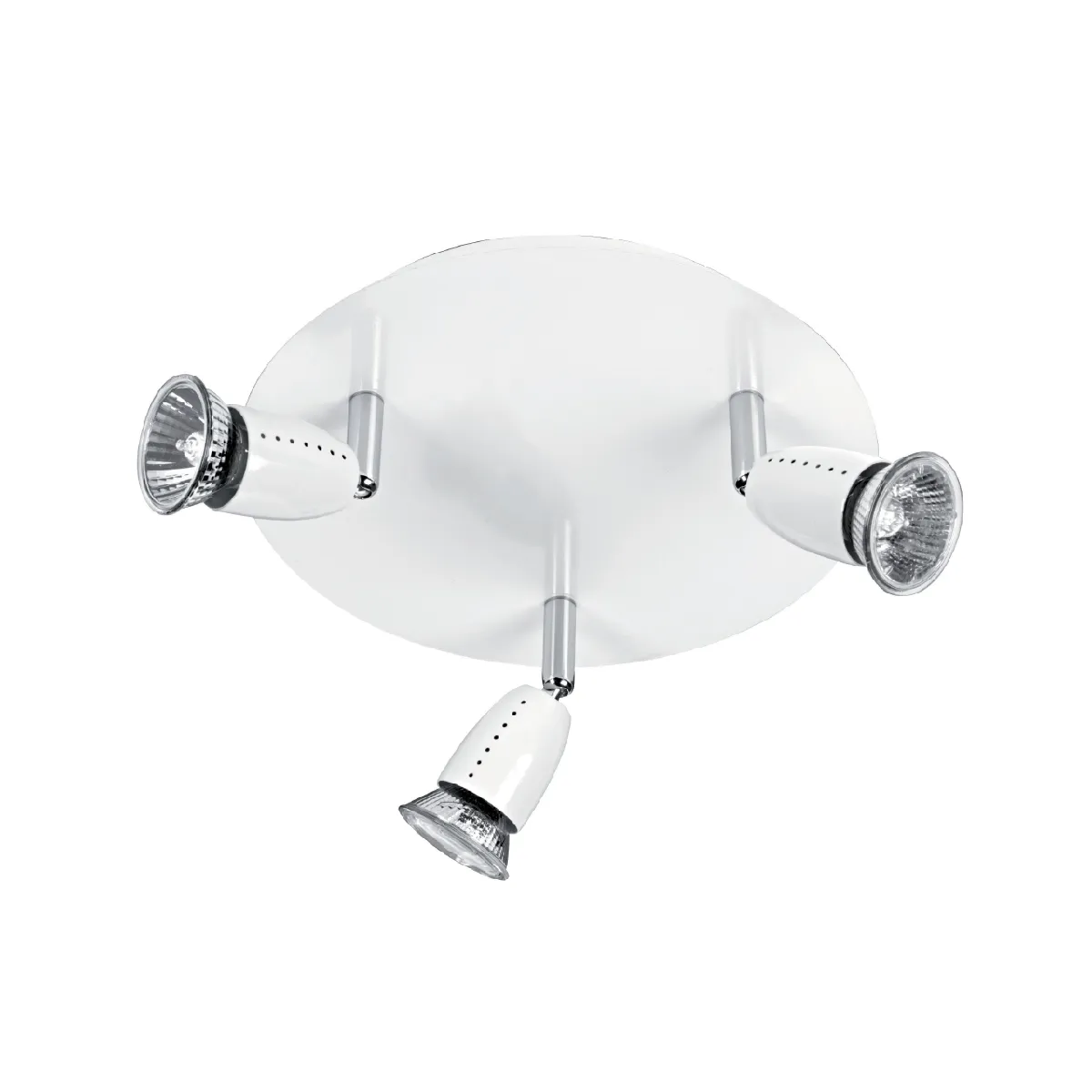 Aric Plafonnier rond 3 spots - Blanc
