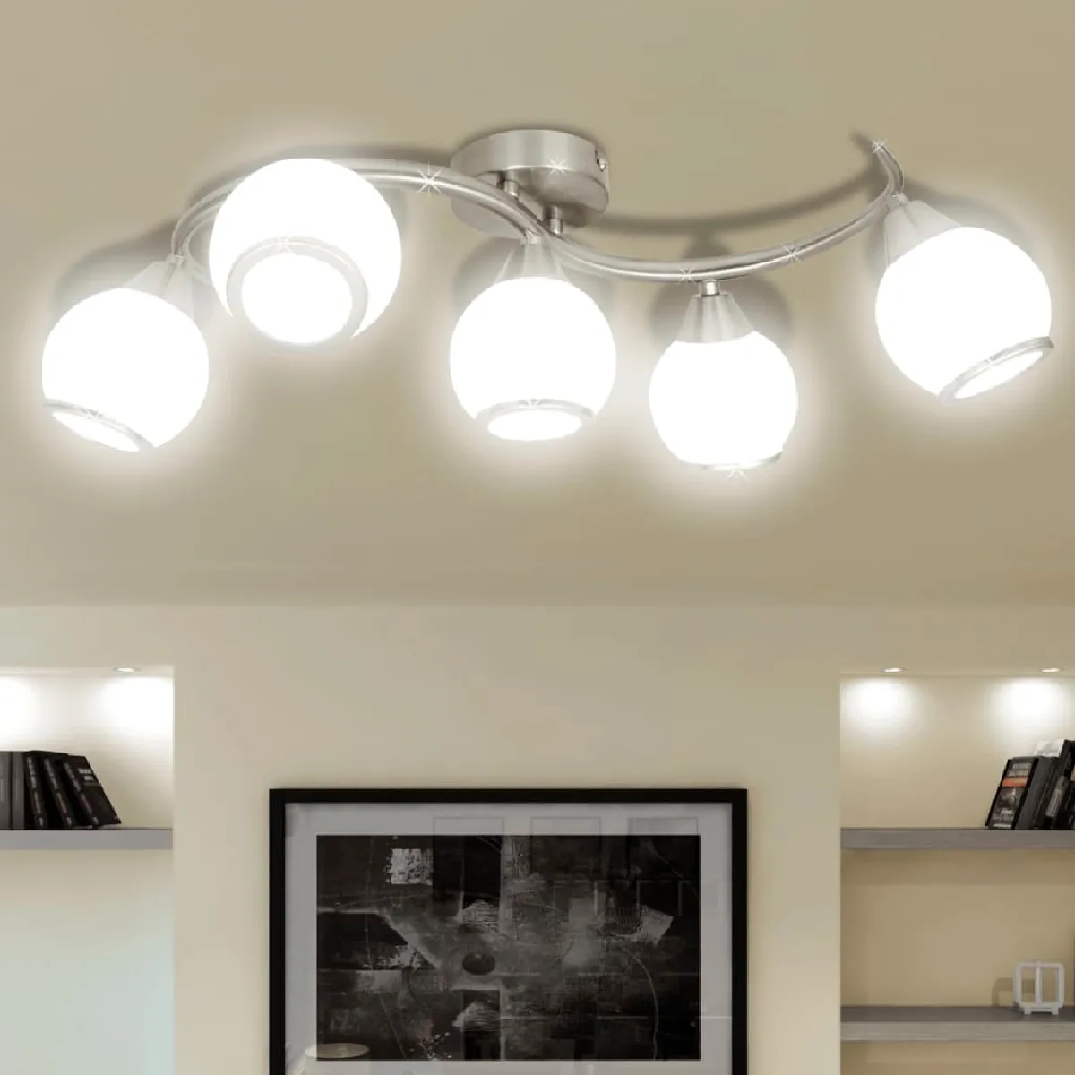 vidaXL Plafonnier verre - vue 2