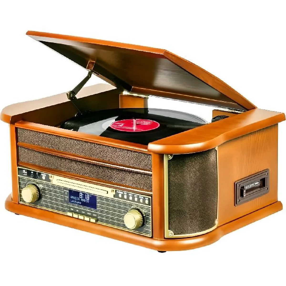 Platine vinyle r&eacute;tro avec Bluetooth