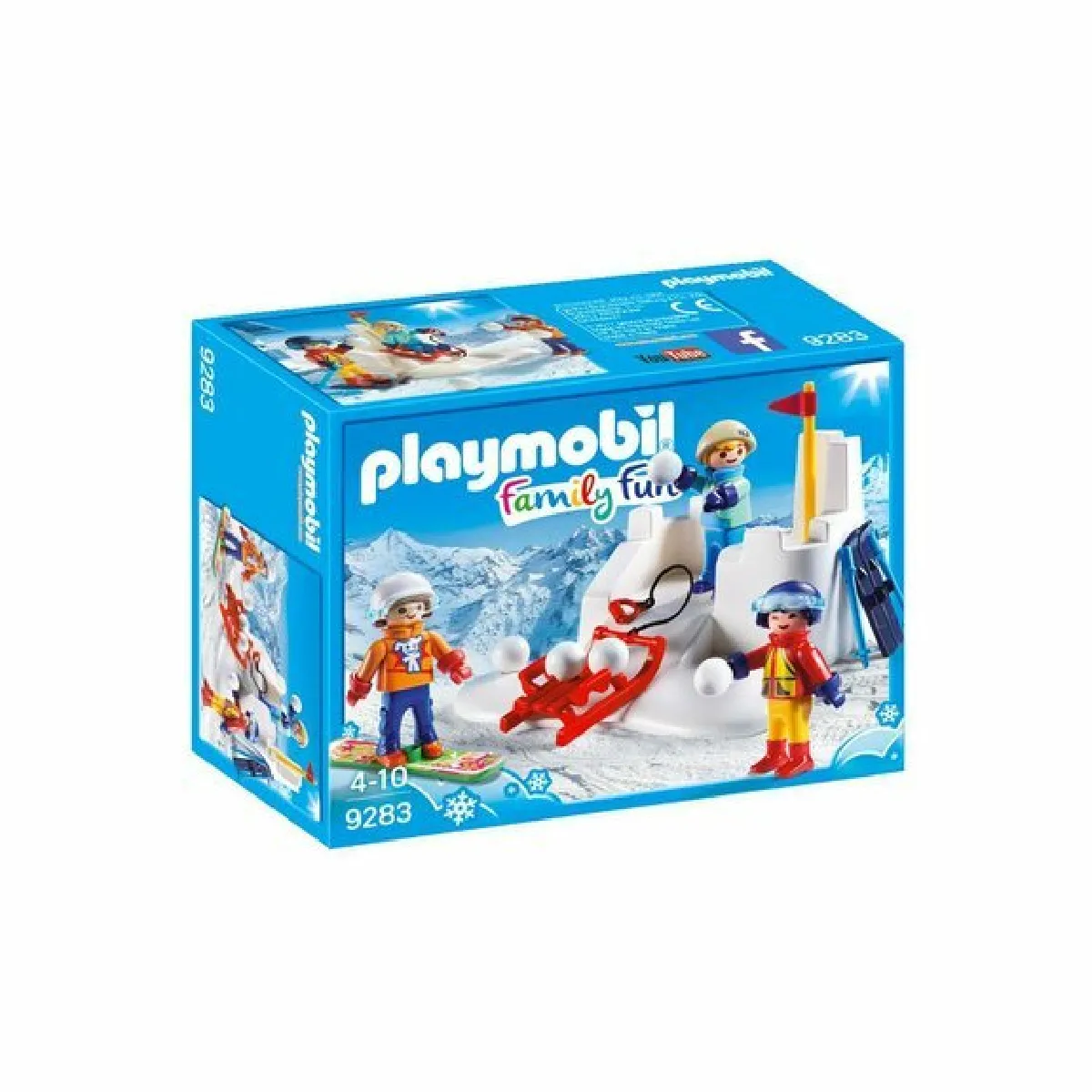 9283 Enfants avec boules de neige