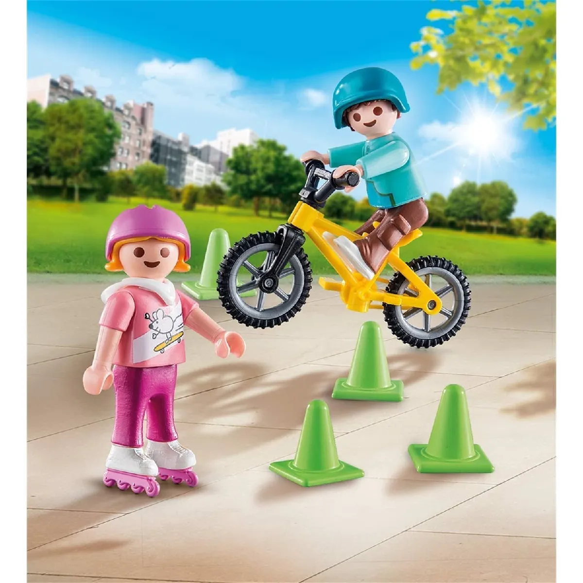 Playmobil® Playmobil Special Plus Enfants Vélo Rollers