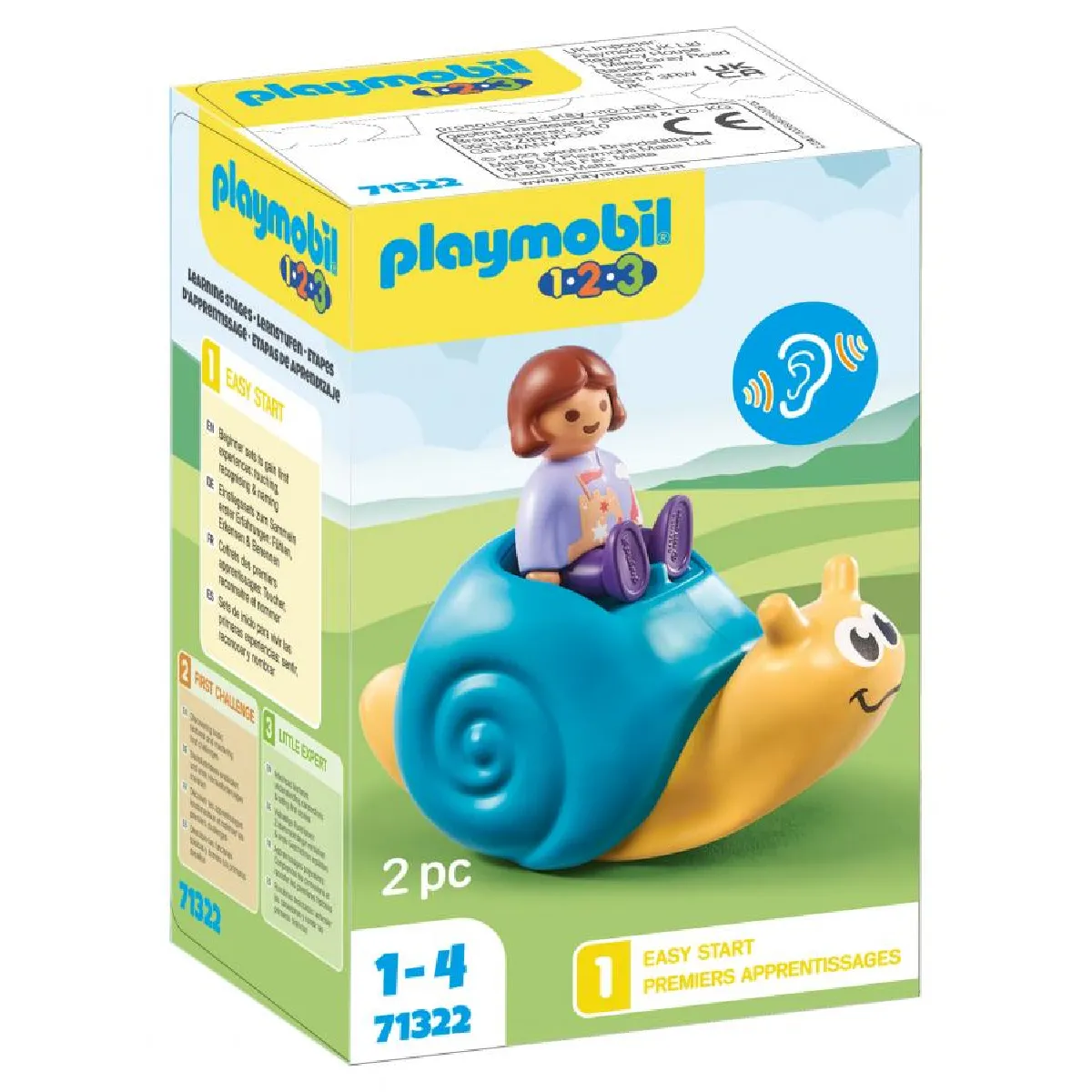 Playmobil® Playmobil Enfant Avec Escargot À Bascule 1.2.3