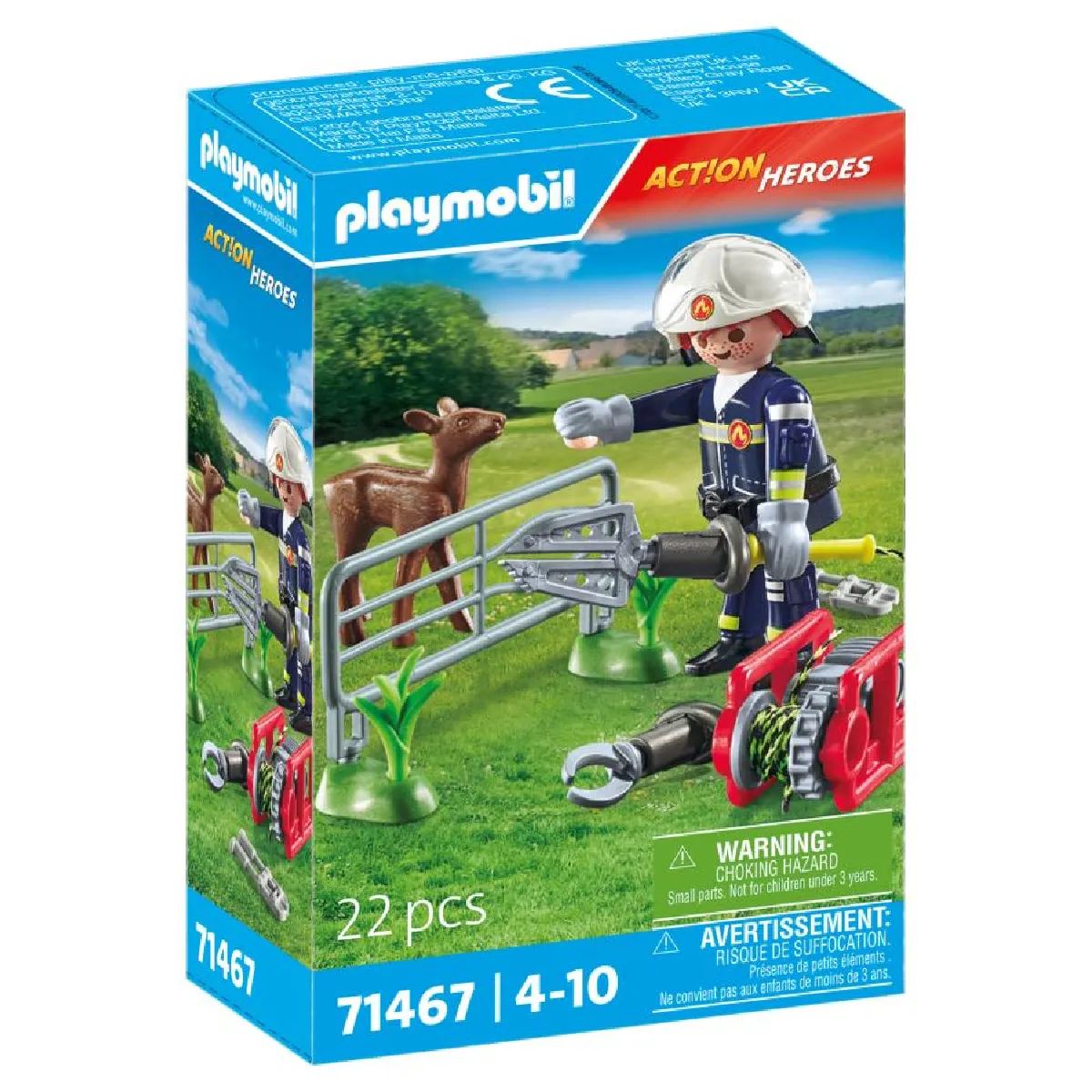 Playmobil 71467 Pompier avec faon