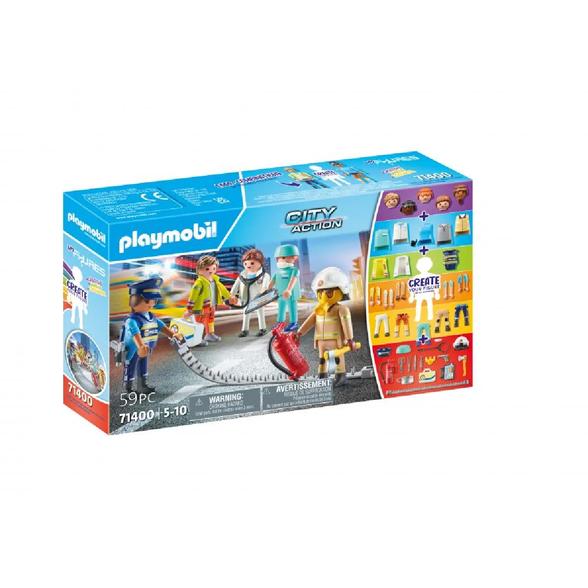 Playmobil My Figures H&eacute;ros du Quotidien