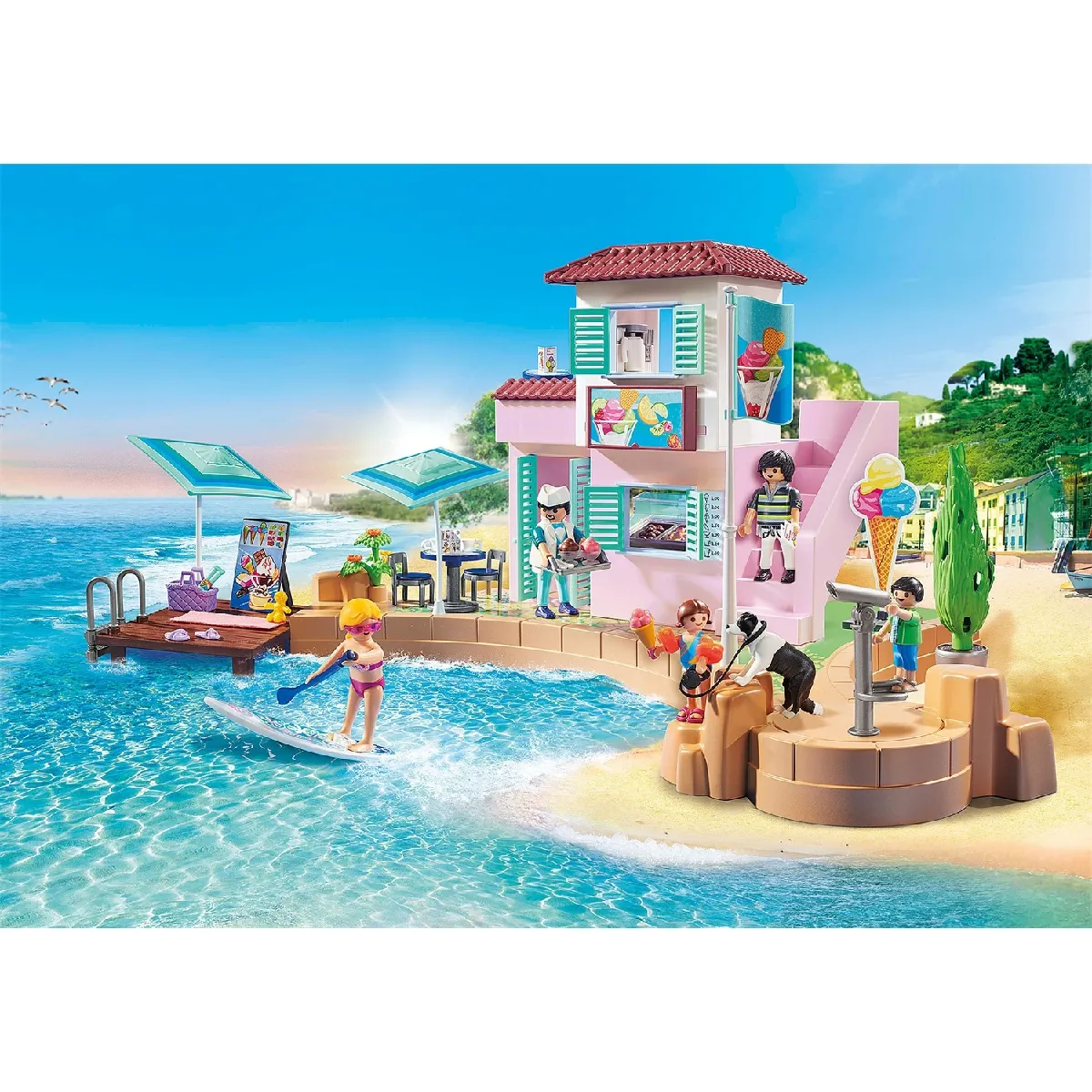 Playmobil 70279 - Port avec restaurant de glaces