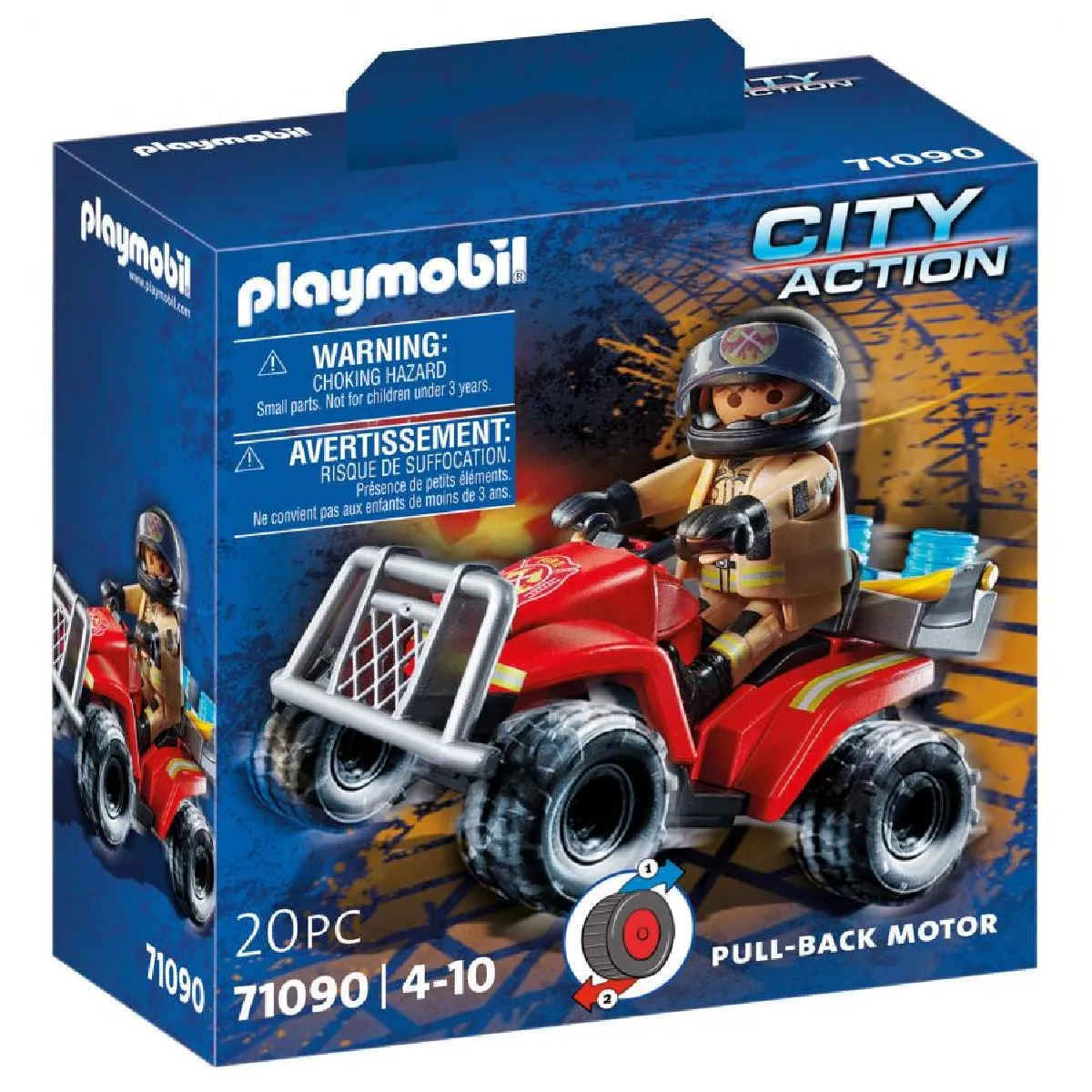 Playmobil Pompier avec quad 71090