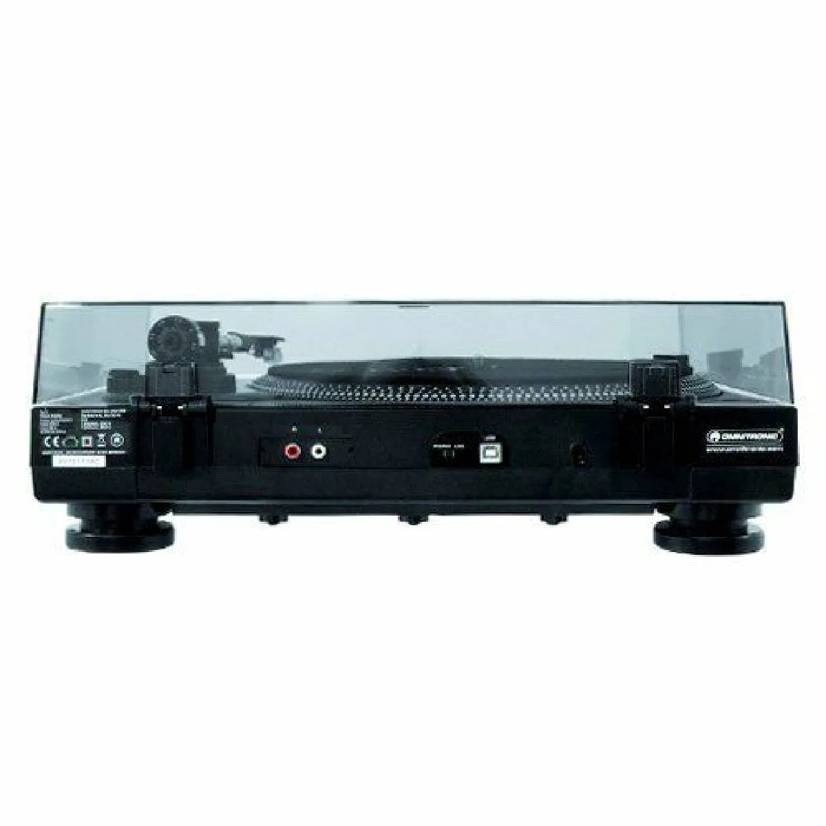 Platines DJ Omnitronic BD-1390 entraînement courroie USB 33/45 RPM noir - Image 3