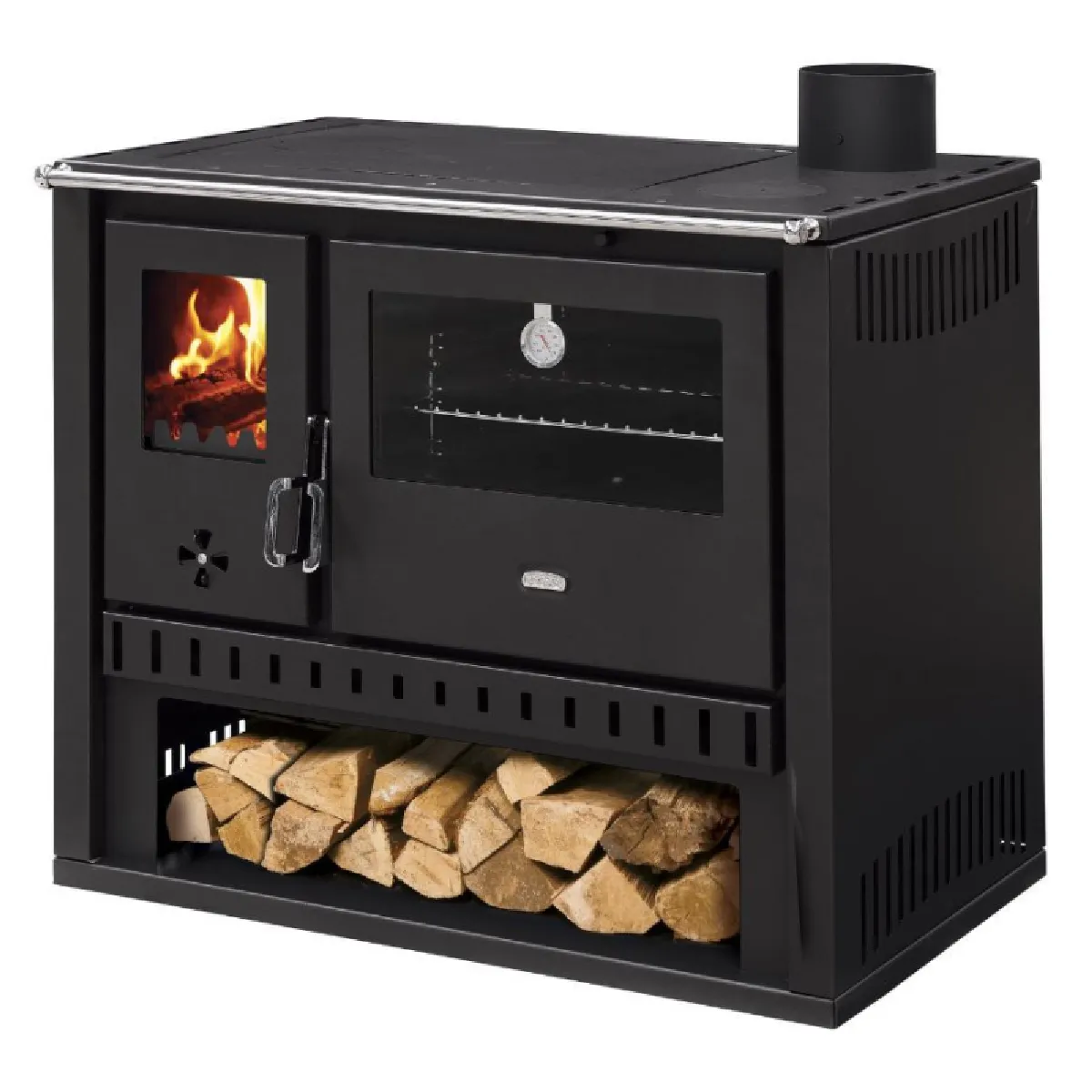 INTERSTOVES Cuisini&egrave;re &agrave; bois GT FI S DR sortie c&ocirc;t&eacute; droit -