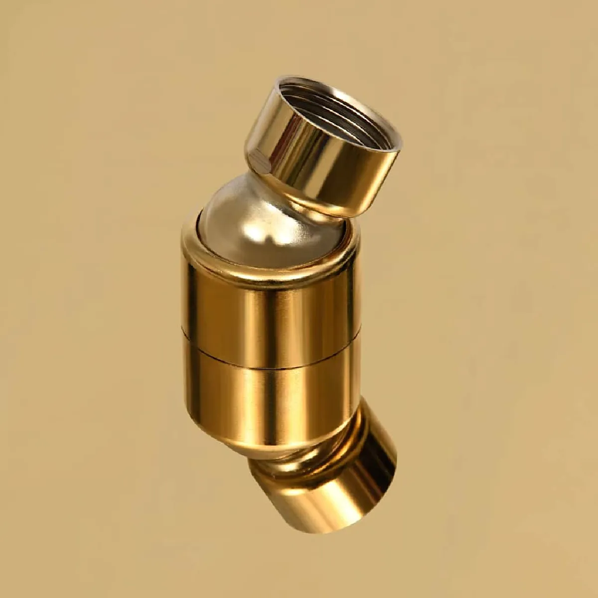 Non Communiqué Pomme De Douche Pluie Acier Inoxydable 20X20 Cm Carrée Doré - Image 3