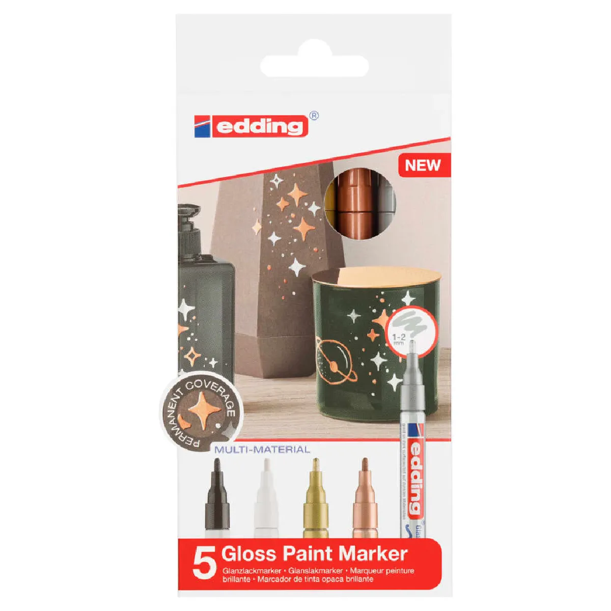 EDDING  751 - Marqueurs &agrave; peinture - Multicolore
