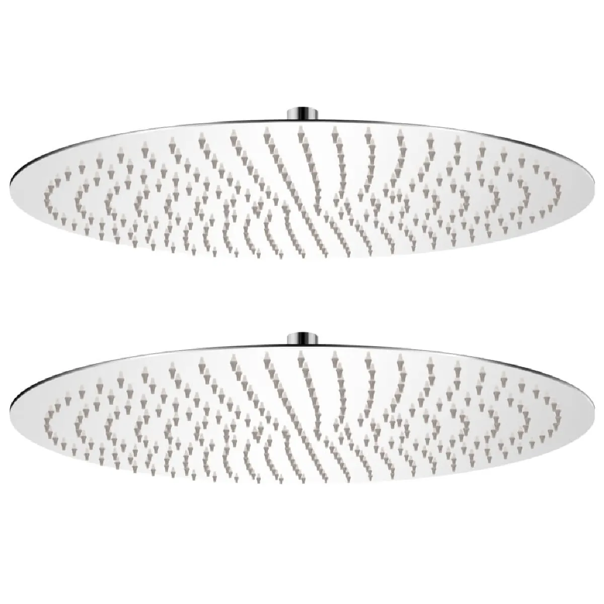 Vidaxl Or Pomme De Douche Plongeante 2 Pcs Acier Inoxydable Ø 50 Cm - Image 3
