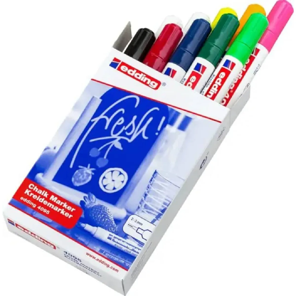 EDDING  Marqueurs &agrave; craie 4095 - Multicolore
