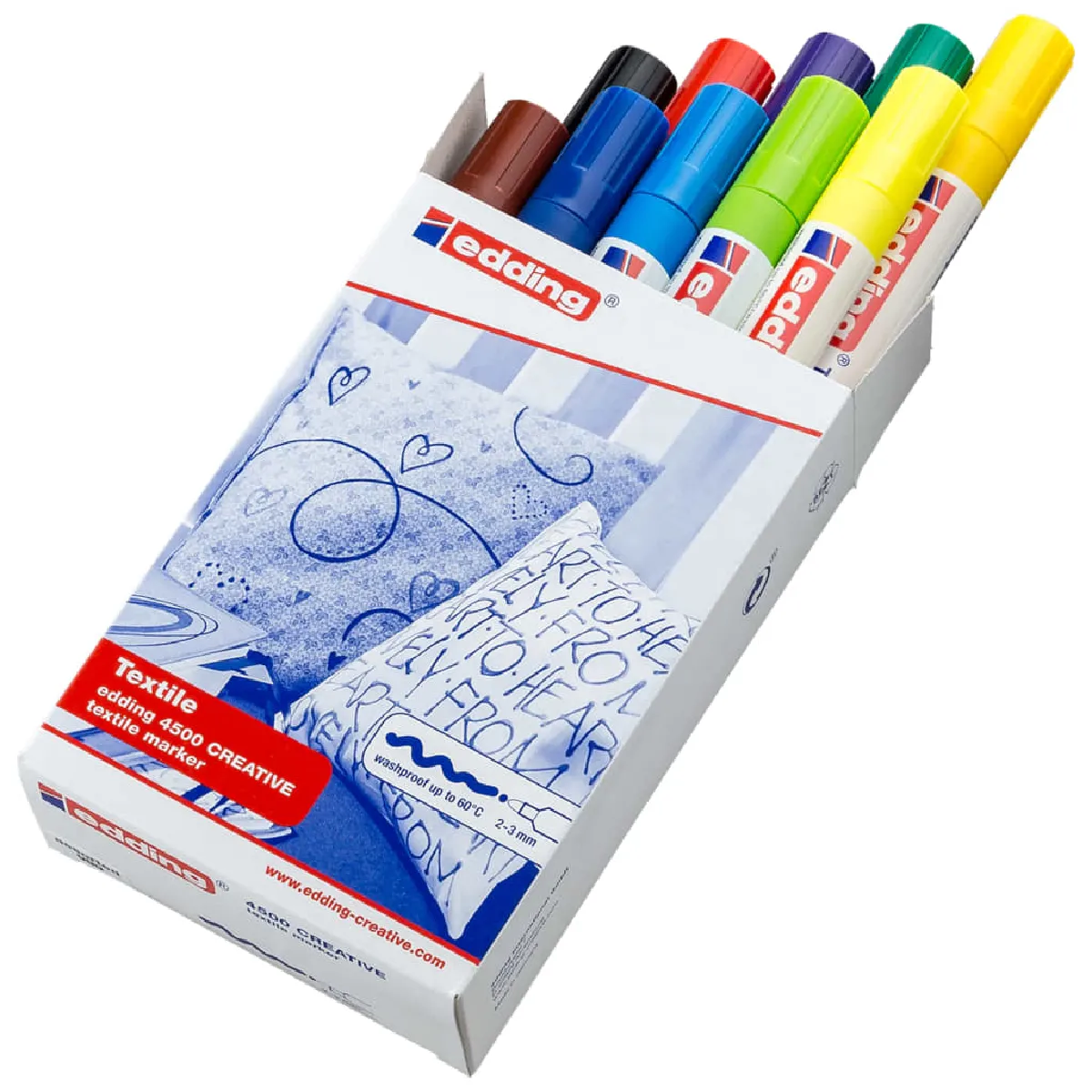 EDDING  Marqueurs pour Textile - 10 Couleurs