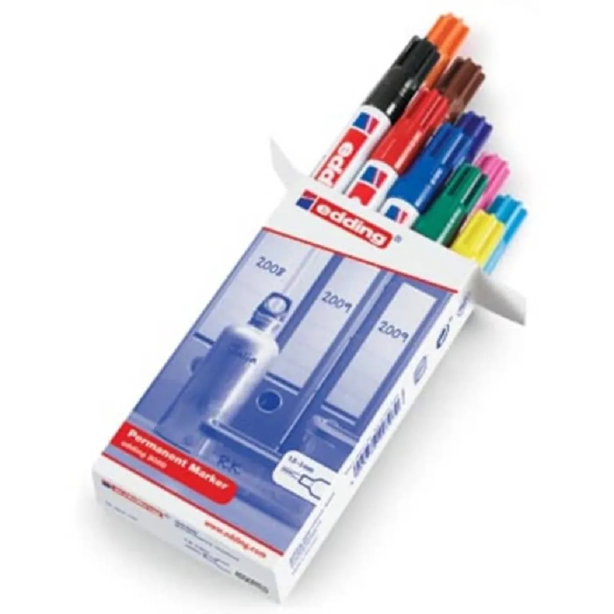 EDDING  Marqueurs Ind&eacute;l&eacute;biles 10 pcs Multicolor
