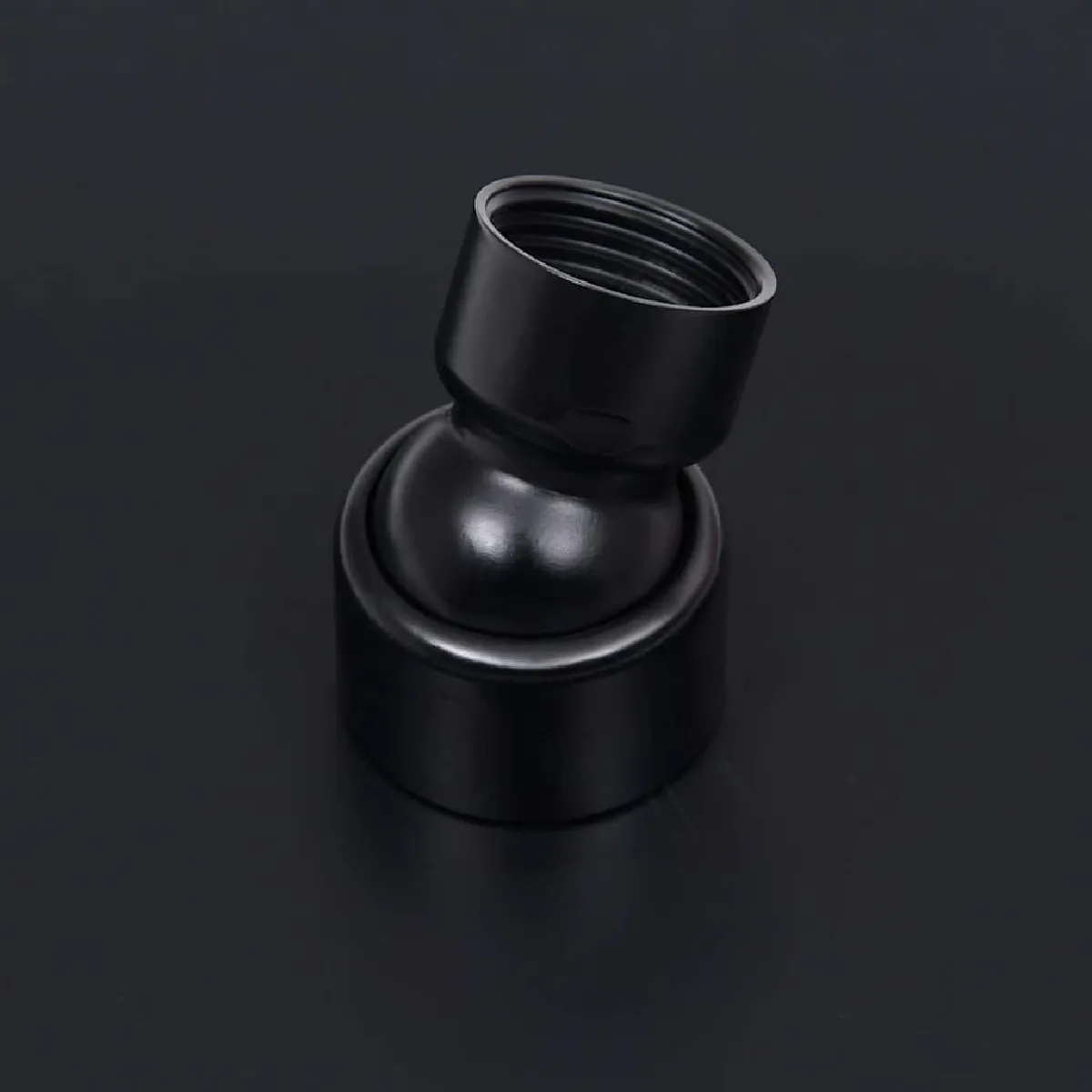 VIDAXL - Pomme de douche à effet pluie - 40 cm - Noir - Image 2