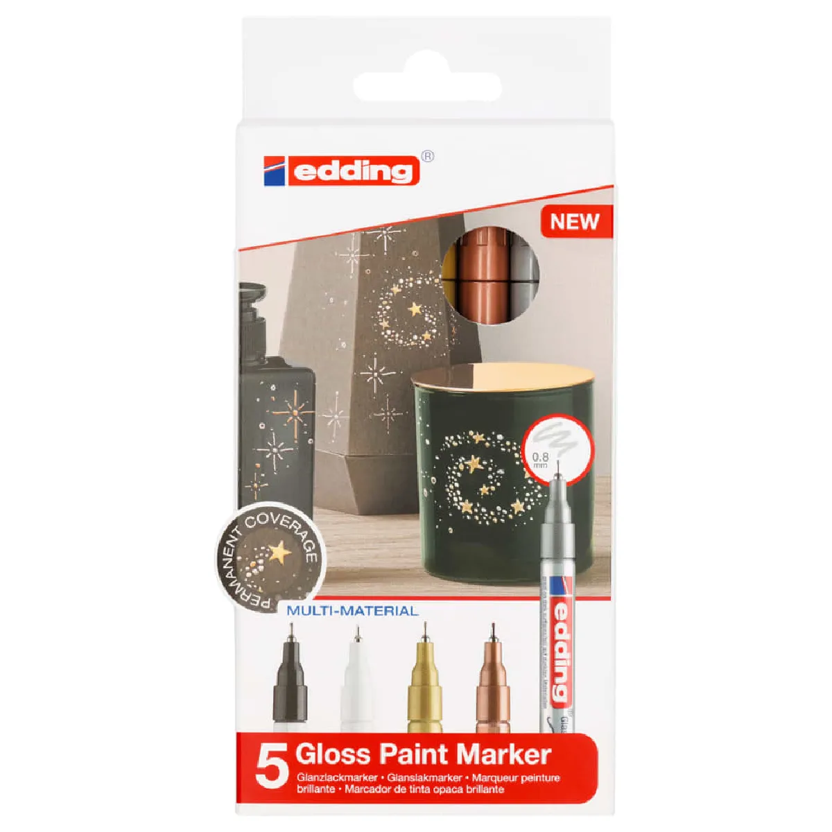 EDDING  Marqueurs &agrave; peinture 780 - Multicolore