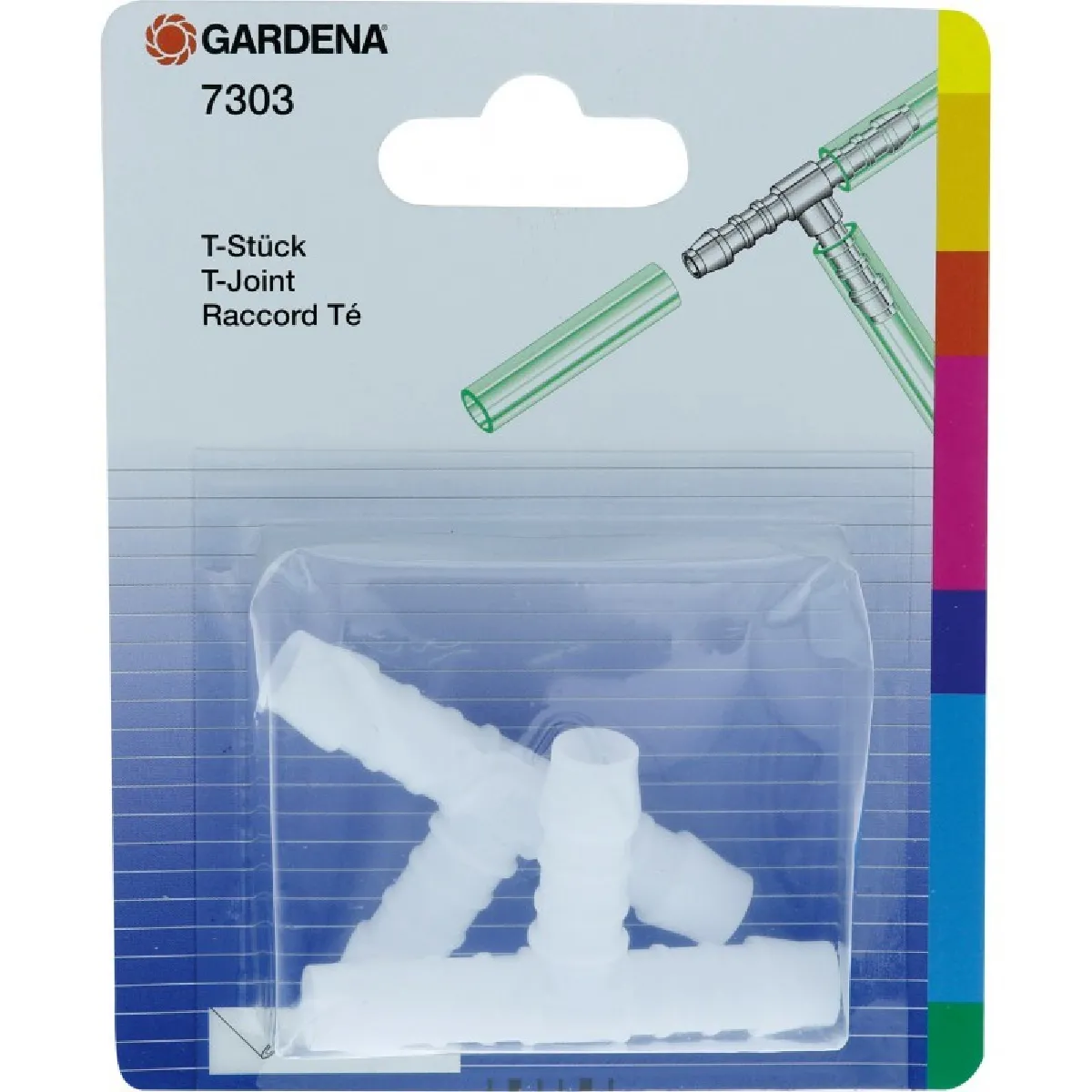 Gardena Raccord de tuyaux en T 10 mm 2 pièces 07303 - vue 2