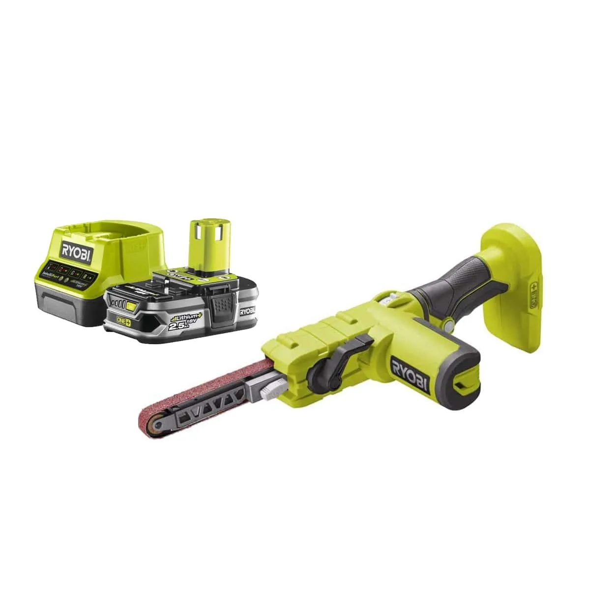 RYOBI 18V vitesse de la bande 260 630 /min bande 13 x 457 mm Livrée avec 3 bandes de ponçage R18PF 0