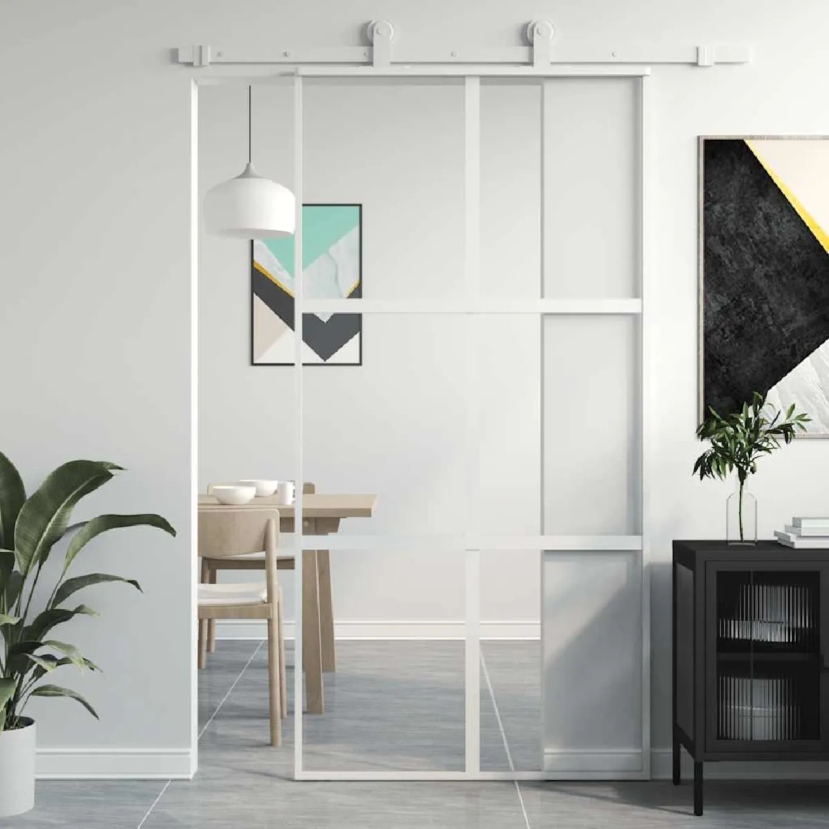 Vidaxl Porte coulissante 1025x205 cm trempé