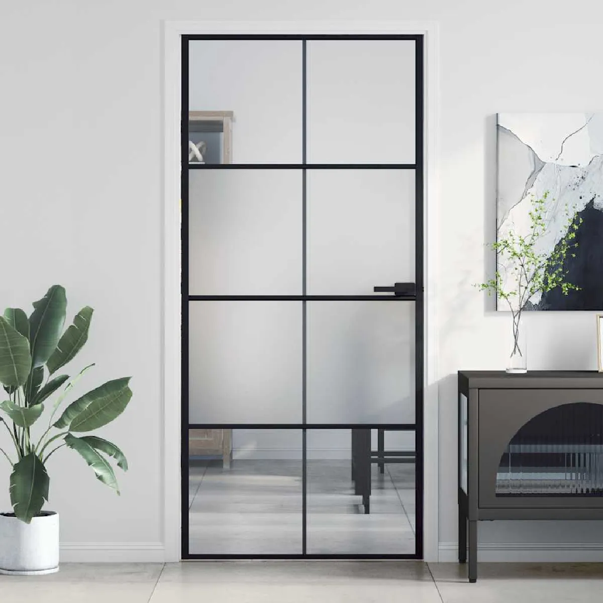 Porte intérieure mince VidaXL 93x201.5 cm Verre trempé - vue 2