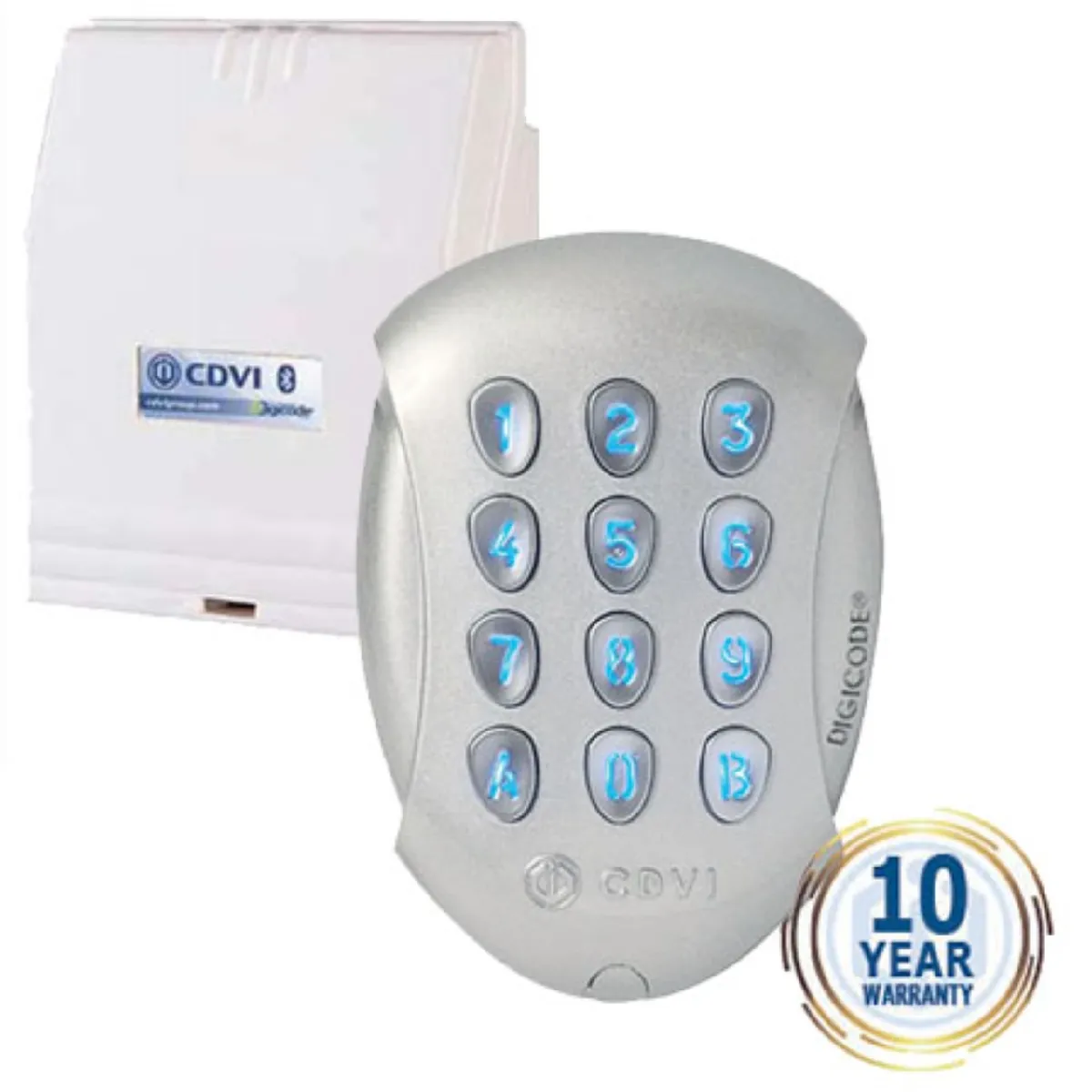 Digit Clair Cdvi Security F0201000047-J Serrure À Code 12 V, 24 V, 48 V Ip65 Bluetooth, Avec Clavier Éclairé - Image 3