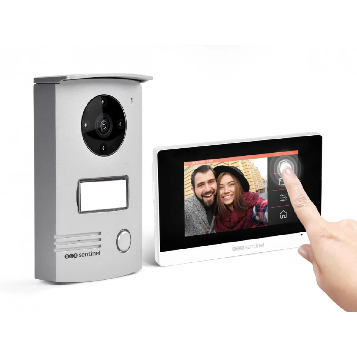 Interphone vidéo filaire SCS SENTINEL VisioDoor 4.3+ avec moniteur tactile 4 3 et vision nocturne Garantie - vue 4