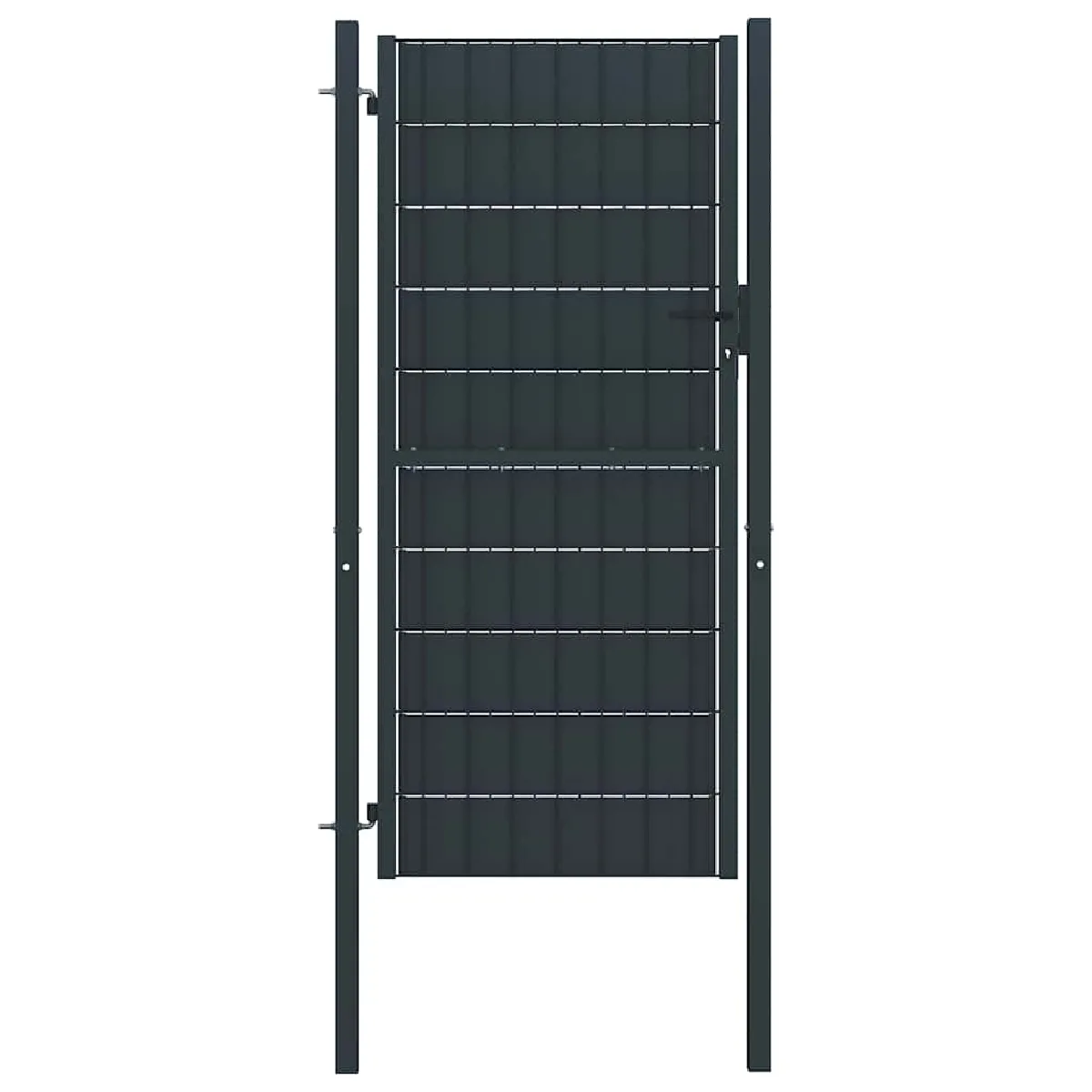 Vidaxl Portail PVC Acier 100x124 cm