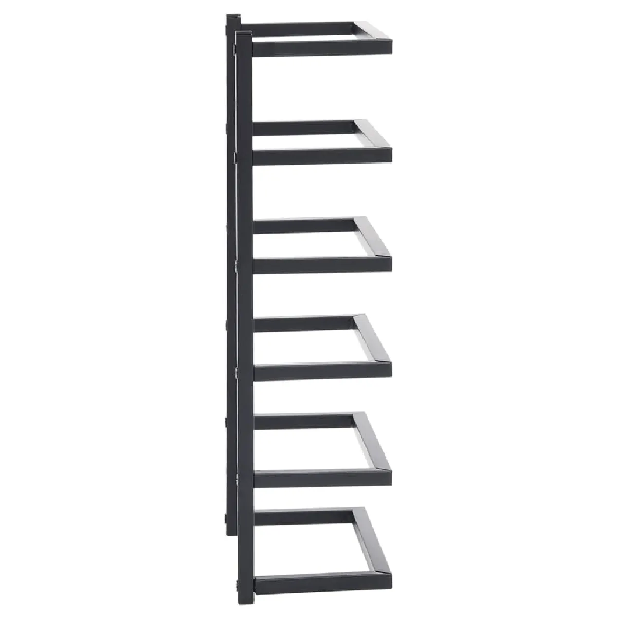 HAKU Möbel Porte-Serviettes Noir Métal - 3 Bras, Style Moderne, L 22 Cm X H 89 Cm