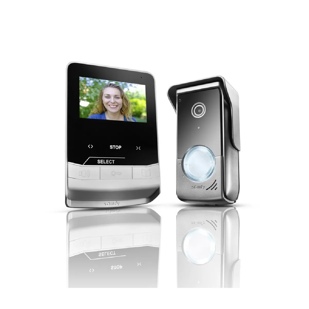 Visiophone V100 + pour piliers étroits Moniteur Écran 4 3 Pouces Vision Nocturne Pour contrôler jusqu'à 5 équipements RTS - vue 3
