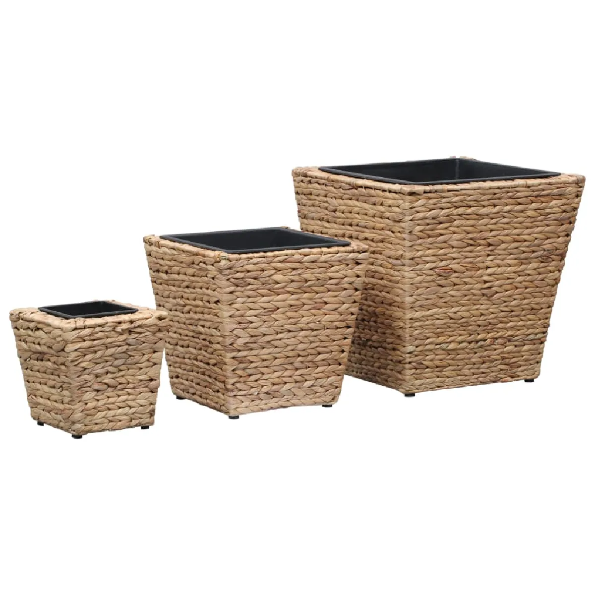 vidaXL Lits surélevés 3 pcs Jacinthe d'eau - vue 3