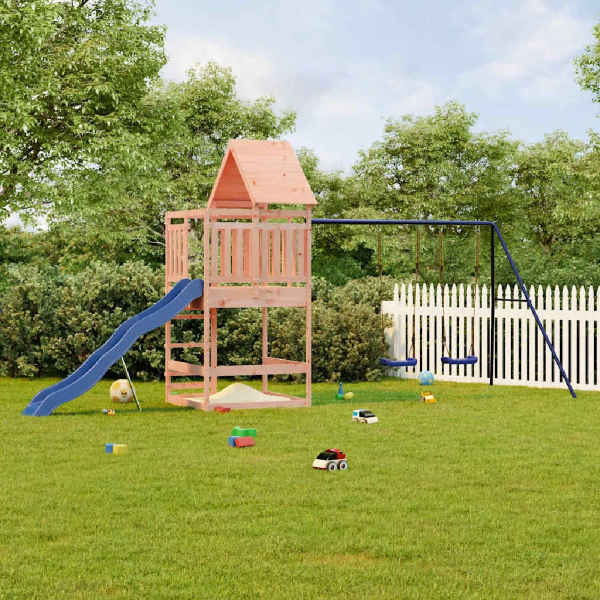 vidaXL Aire de Jeux Bois de Douglas - vue 3