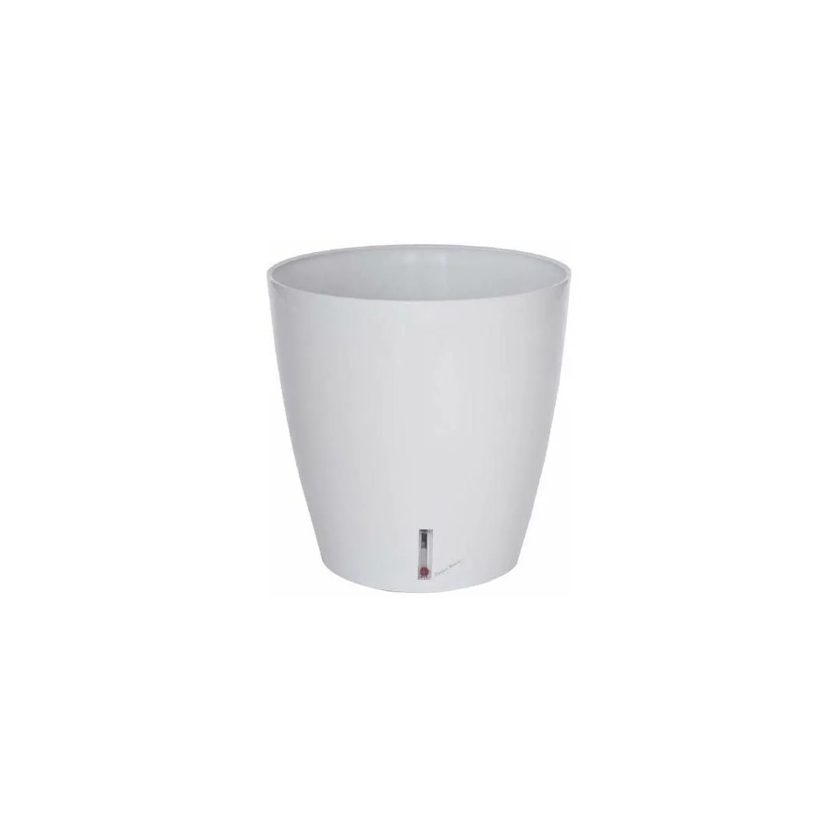 Riviera Blanc Pot En Plastique Rond Avec Réserve D'eau 35 Cm Eva - Image 3