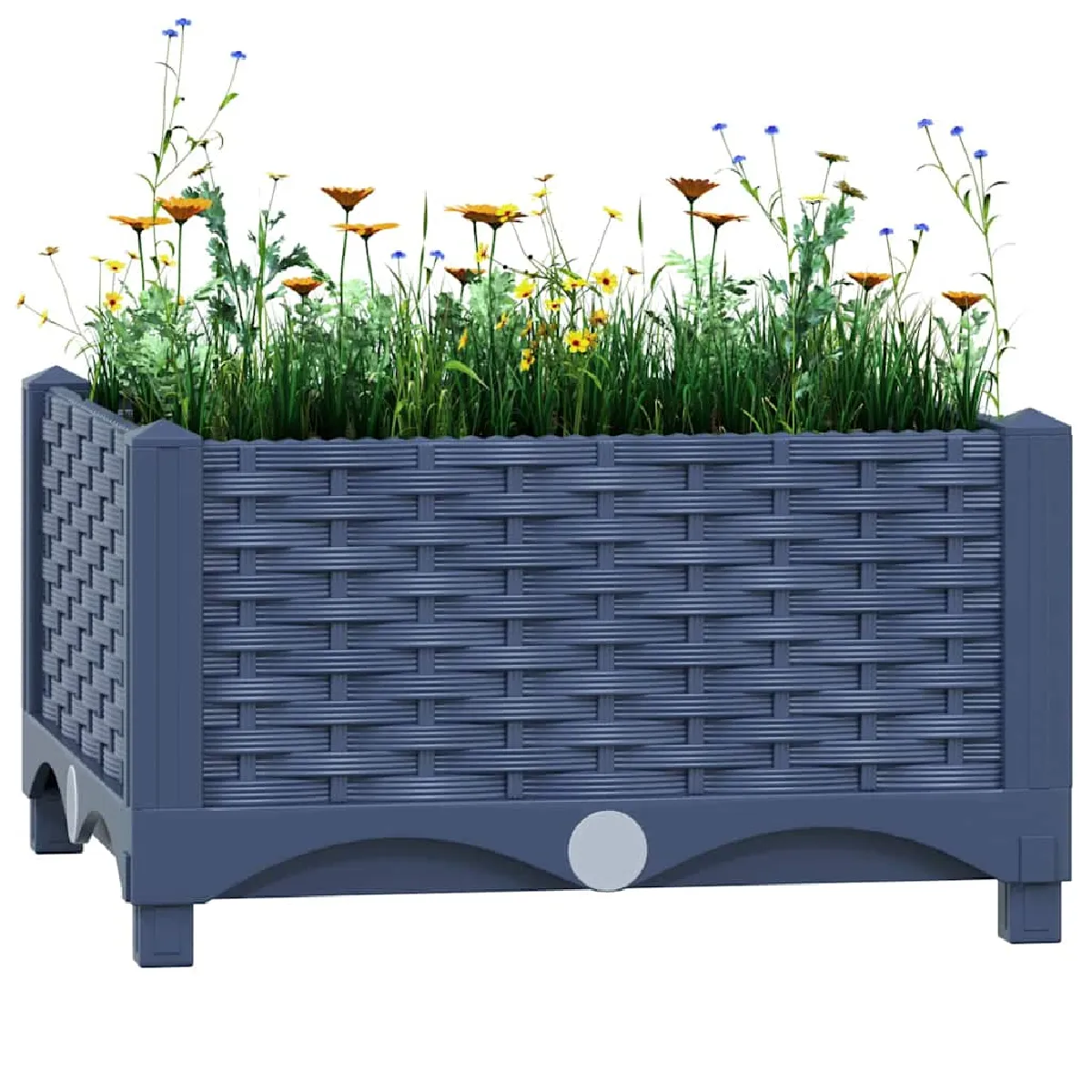 vidaXL - Carré potager surélevé - 40x40x23 cm - Gris - Image 2