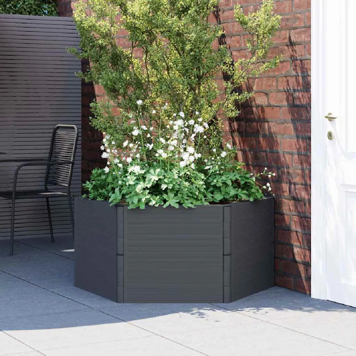Vidaxl Gris Jardinière Anthracite Pp 154984 - Image 3