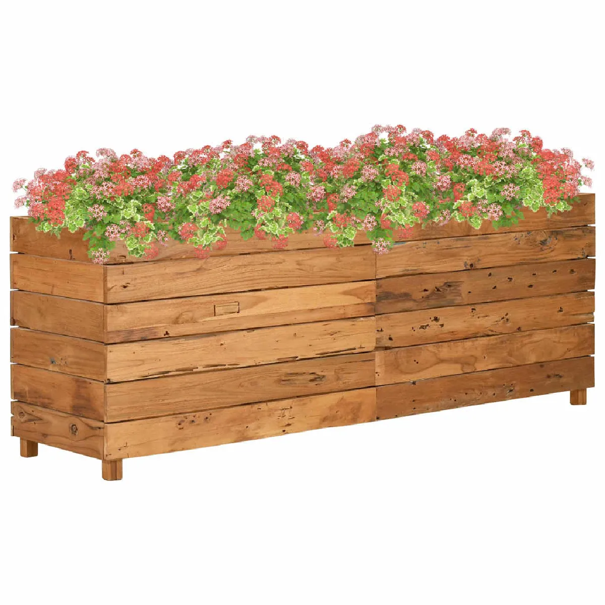 Vidaxl Lit Surélevé 150X40x55 Cm Bois De Teck Recyclé