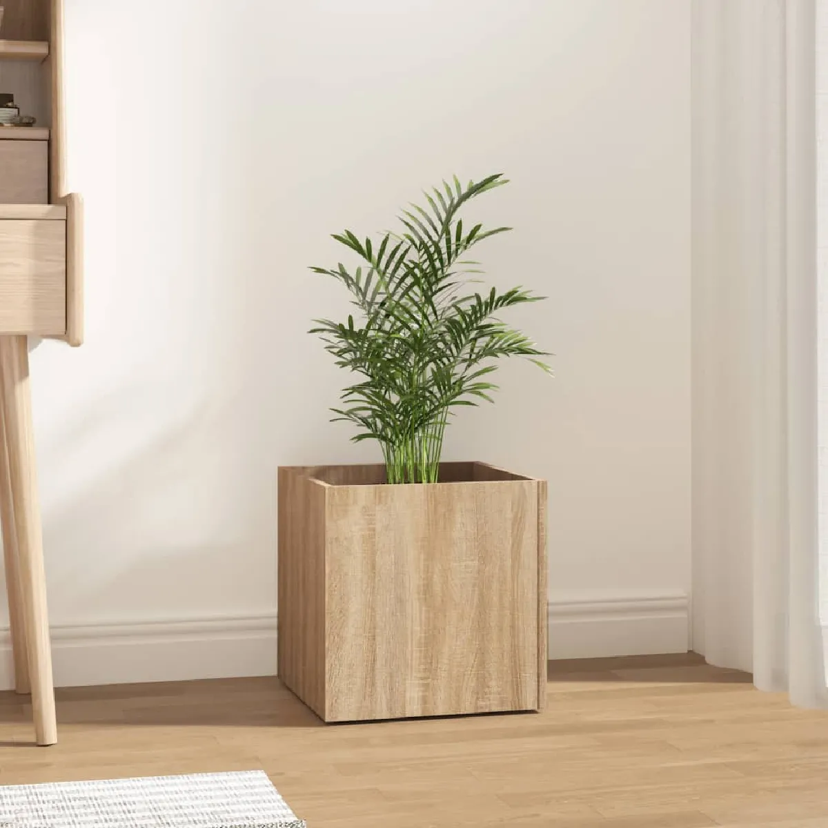 Vidaxl 808795 Jardinière Chêne sonoma 40x40x40 cm Bois dingénierie