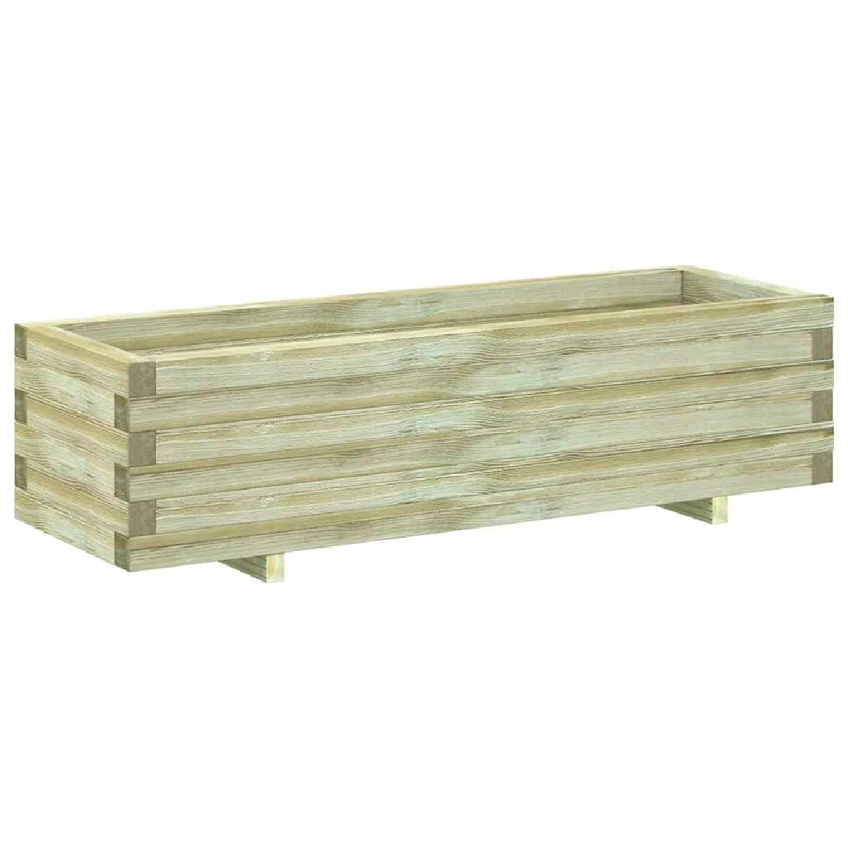 vidaXL Lit surélevé 120 x 40 x 30 cm Bois Rectangulaire - vue 2
