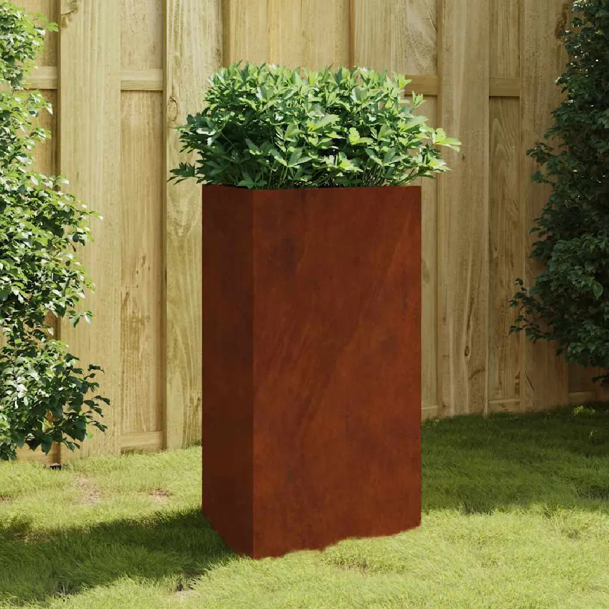 vidaXL Jardinière acier corten Rouillé