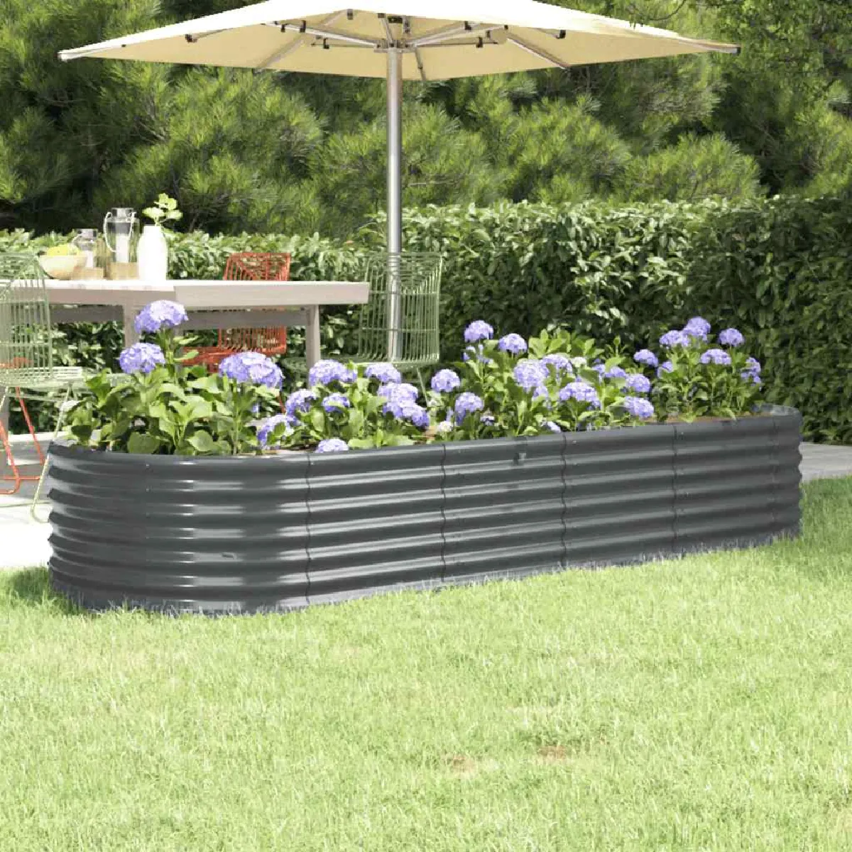 Vidaxl Lit Surélevé De Jardin - Anthracite