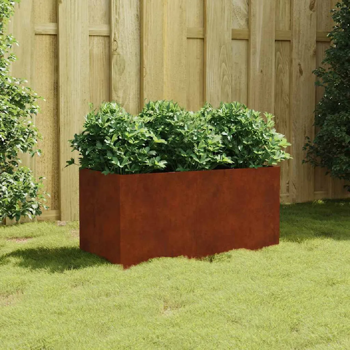 Non Communiqué Marron Vidaxl Jardinière, Bac À Fleurs, Pot De Plantes, Lit Surélevé, Décoration De Jardin Patio Terrasse Extérieur, 40X40x80 Cm 824530 - Image 3