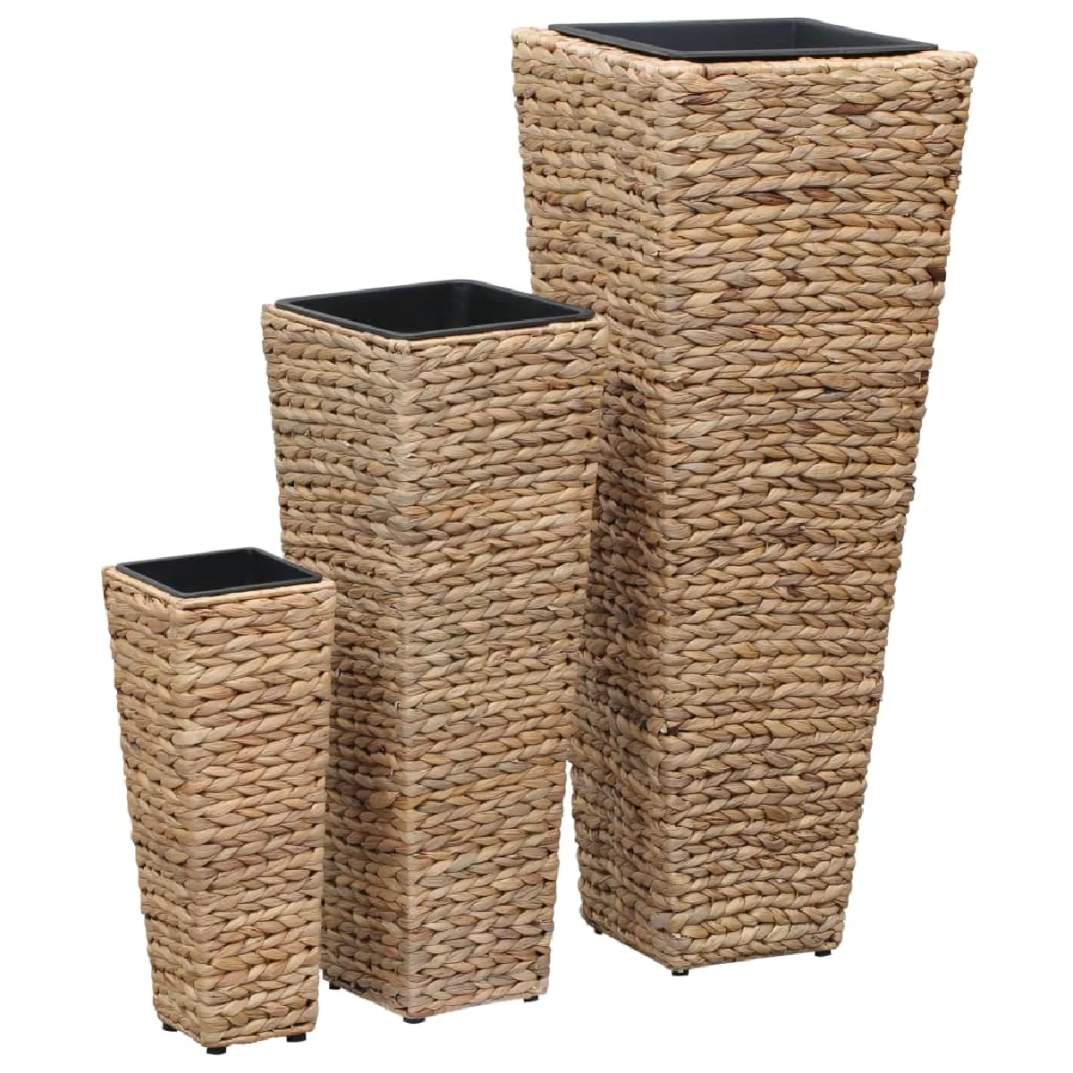 Ensemble de jardinières surélevées en jacinthe d'eau VidaXL 3 tailles - vue 2