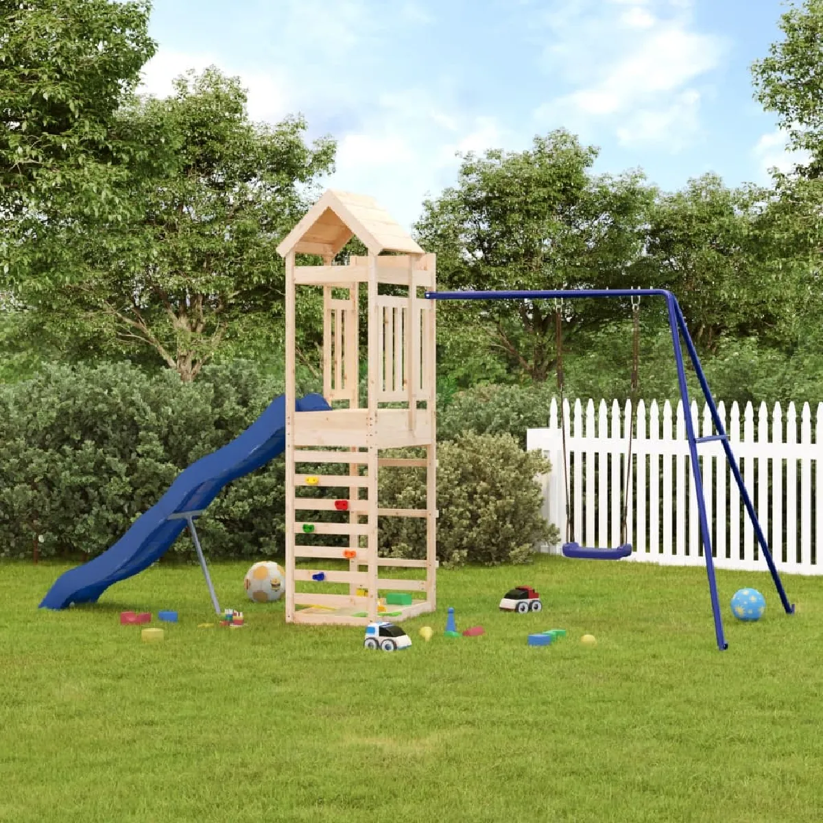vidaXL Aire de Jeux Bois de Pin - vue 2