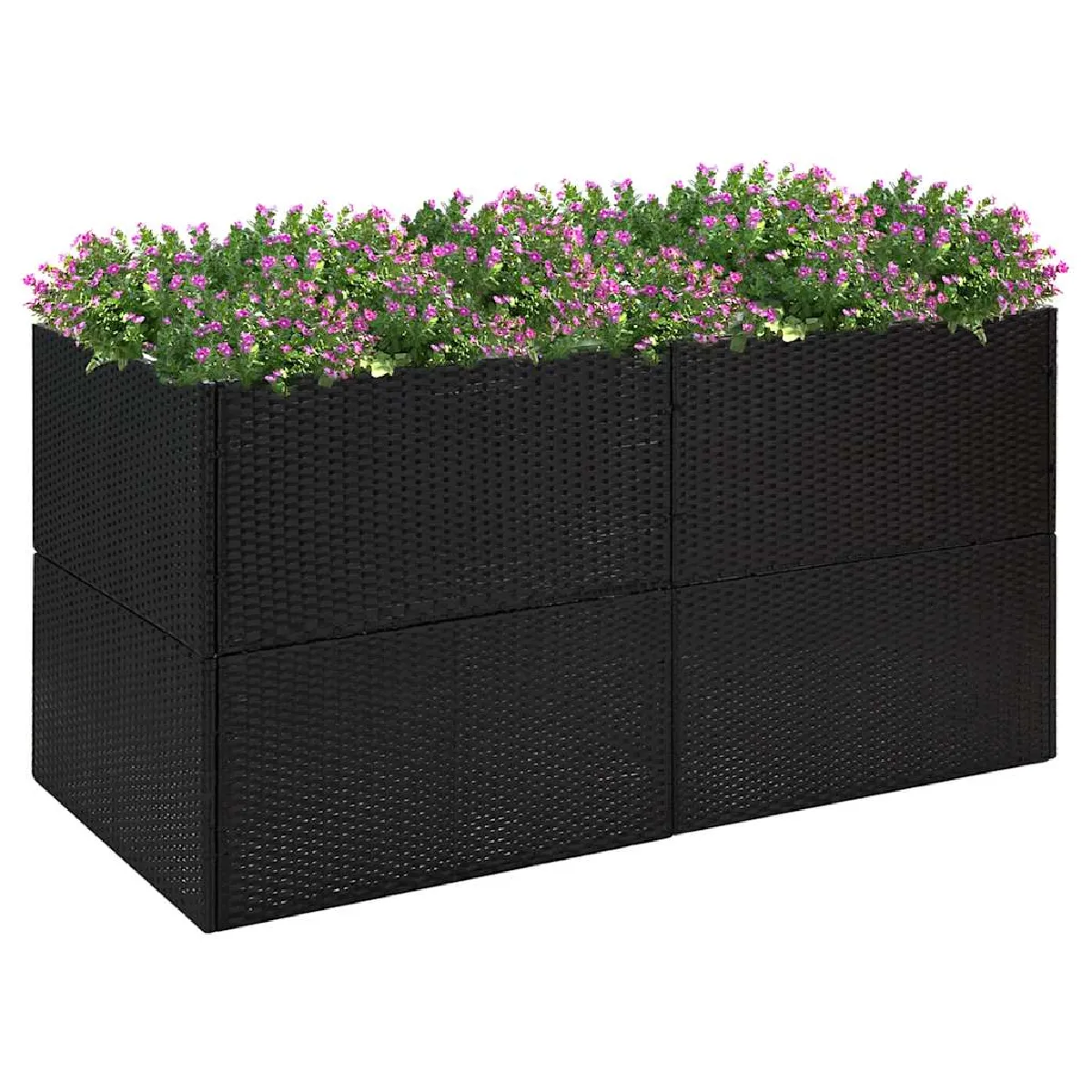 vidaXL Jardinière résine tressée - vue 10