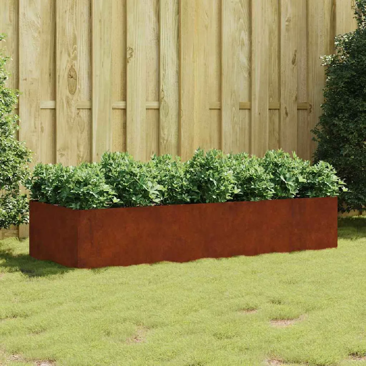 vidaXL - Carré Potager - Acier Corten - 200 x 80 x 40 cm - Image 2