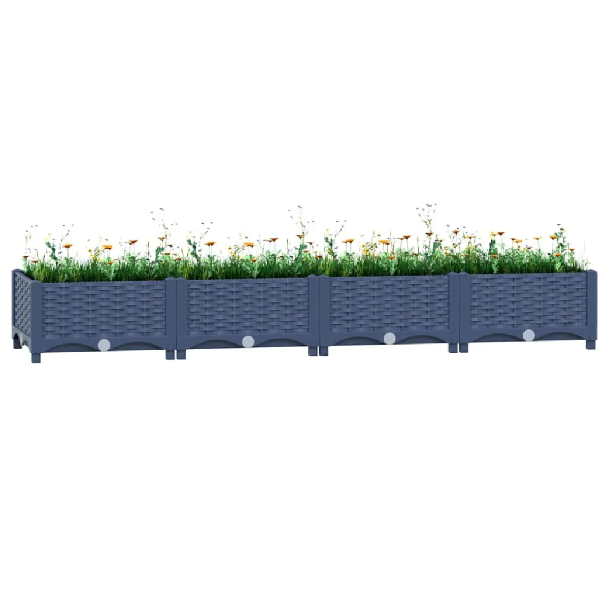 Vidaxl Lit Surélevé 160X40x23 Cm Polypropylène - Image 2